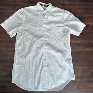 Men’s Burberry Brit EKD-embroidered cotton shirt Nova Collar White Size Small